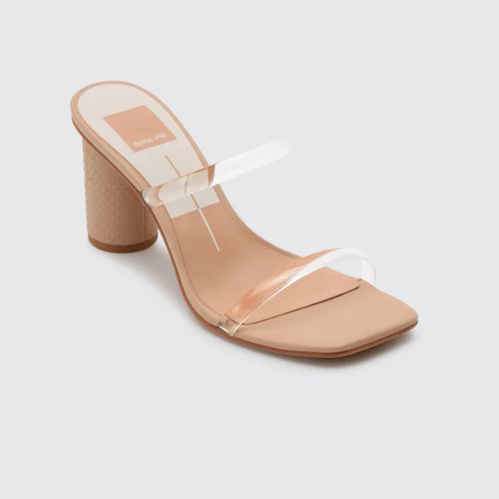Dolce vita clear nude heels